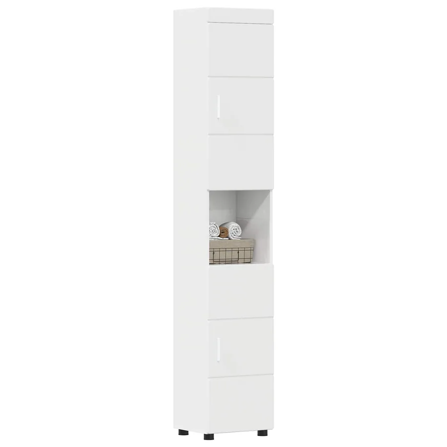 Ensemble d'armoire de salle de bain TULUM Blanc brillant - 3