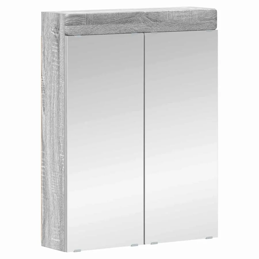 Ensemble de mobilier de salle de bain TULUM 4 pcs Gris Sonoma - 3