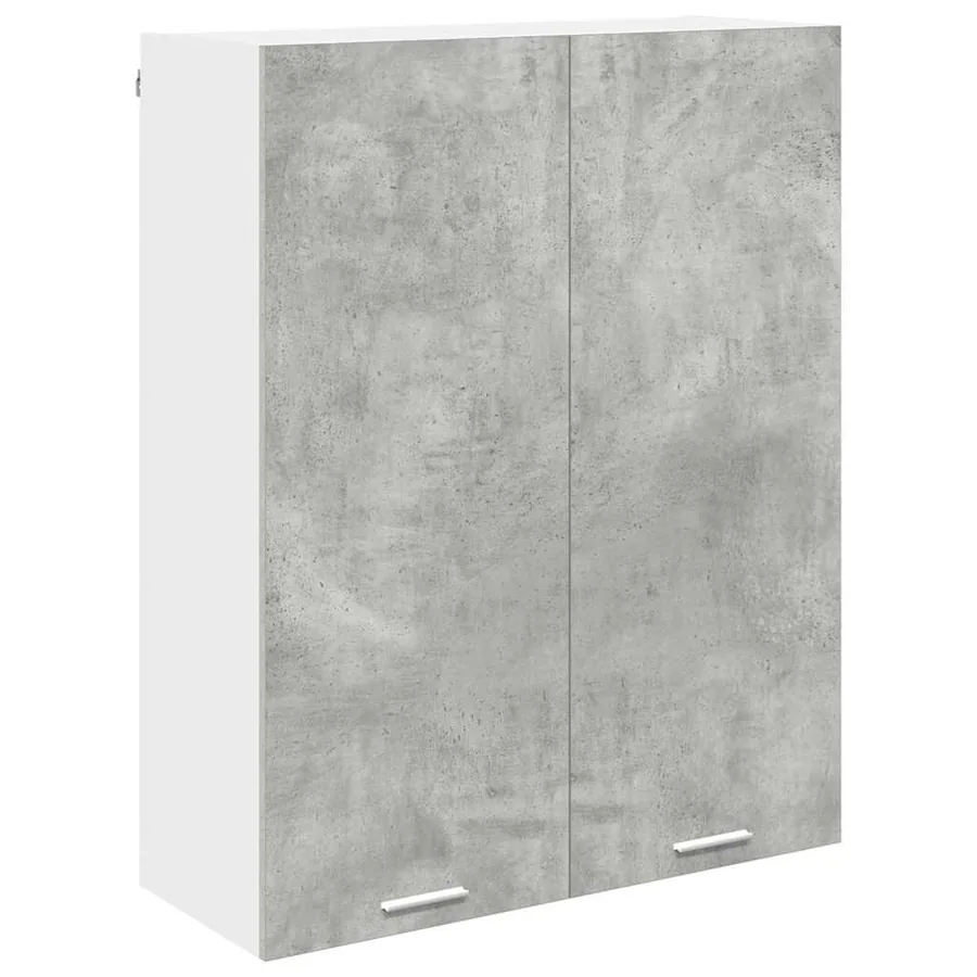 Armoire suspendue Gris béton 80 x 31 x 100 cm Bois d'ingénierie - 2