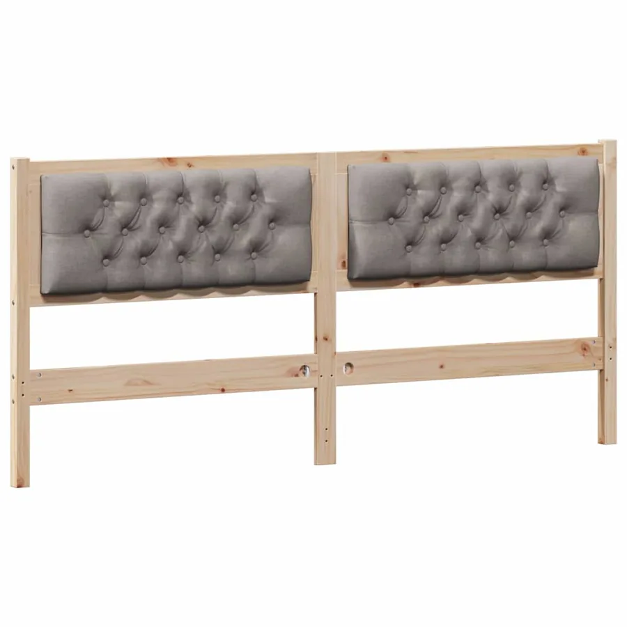 Tête de lit Autre Marron et taupe 160 cm Bois massif en pin - 2
