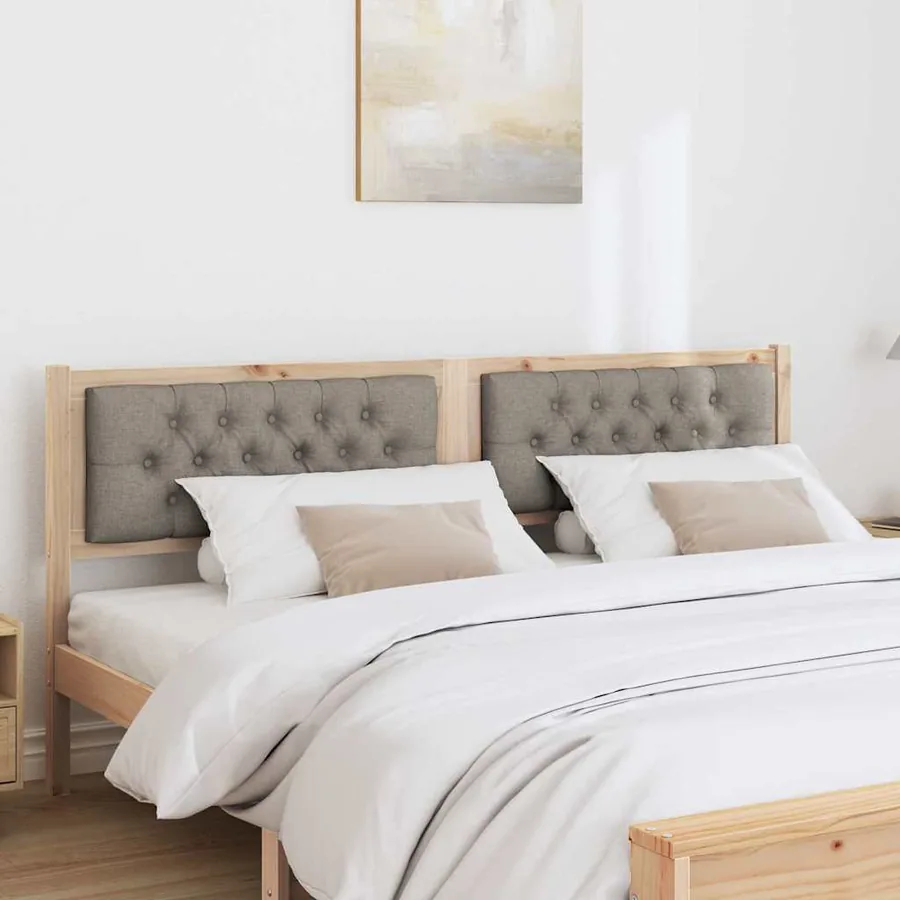 Tête de lit Autre Marron et taupe 160 cm Bois massif en pin - 3
