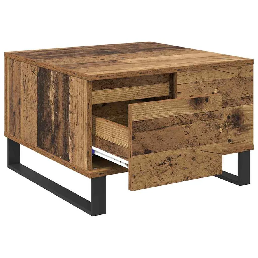 Table basse Bois Ancien 55 x 55 x 36,5 cm Bois d'ingénierie - 5