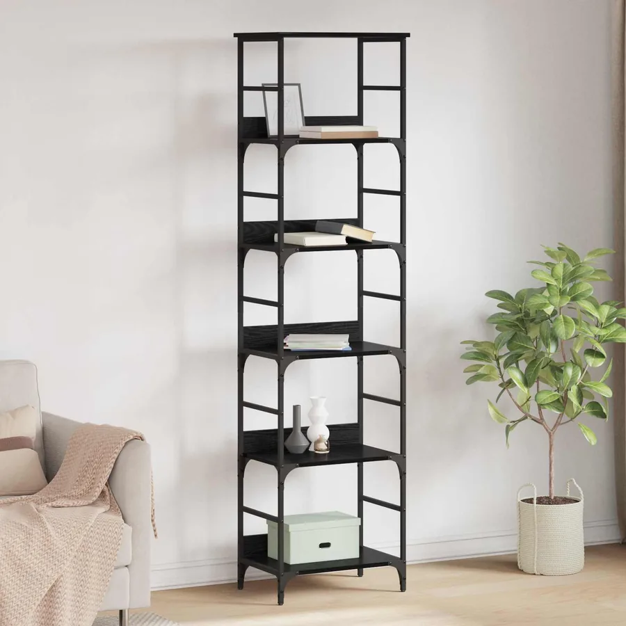 Étagère Chêne noir 50 x 33 x 188,5 cm Bois d'ingénierie