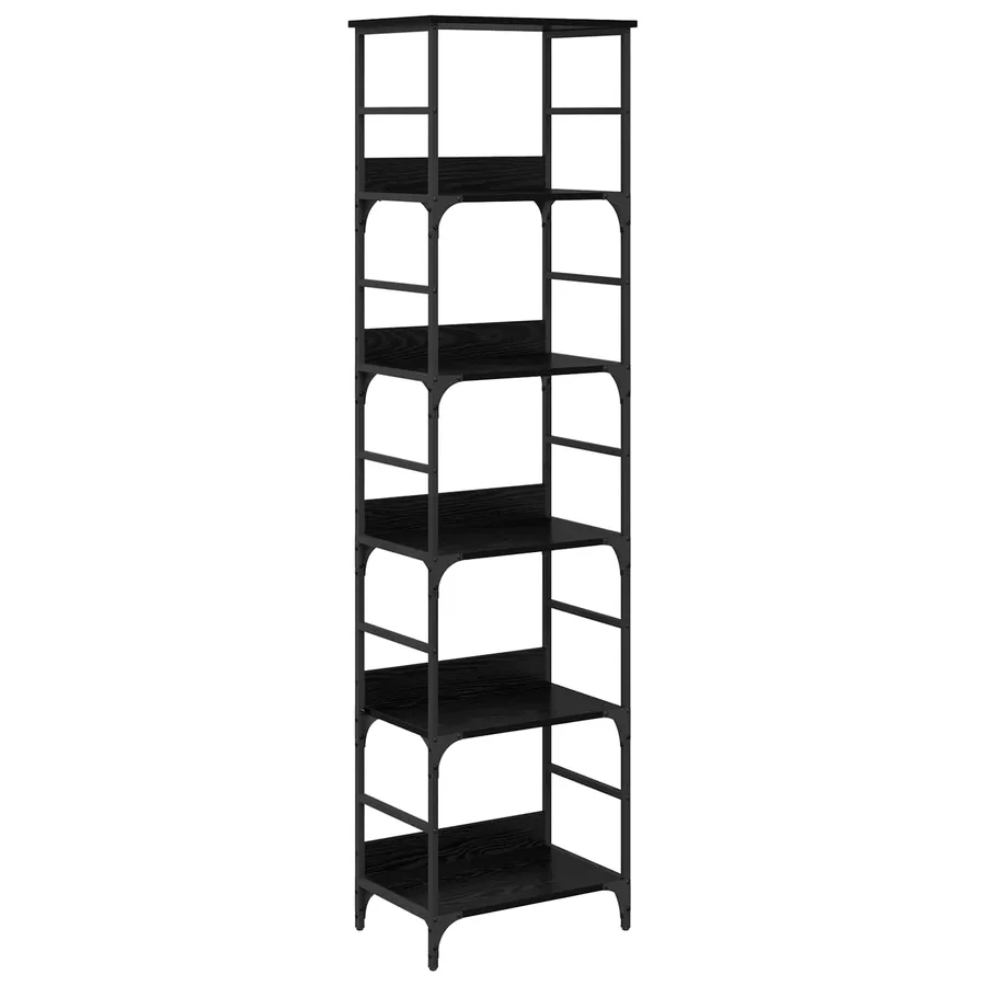Étagère Chêne noir 50 x 33 x 188,5 cm Bois d'ingénierie - 2