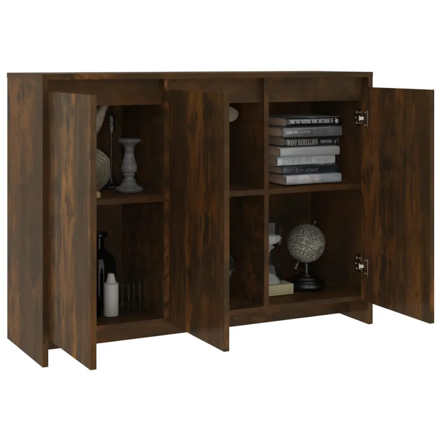 Buffet Chêne fumé 102x33x75 cm Bois d'ingénierie - 4