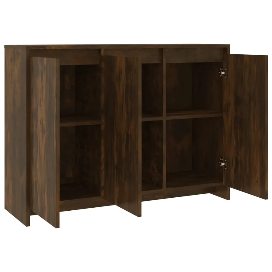 Buffet Chêne fumé 102x33x75 cm Bois d'ingénierie - 5