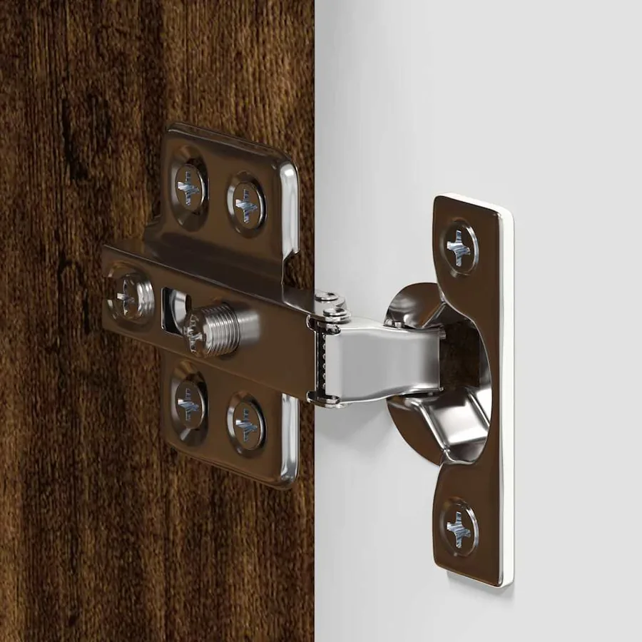 Armoire murale de salle de bain avec étagère TULUM Chêne fumé - 10