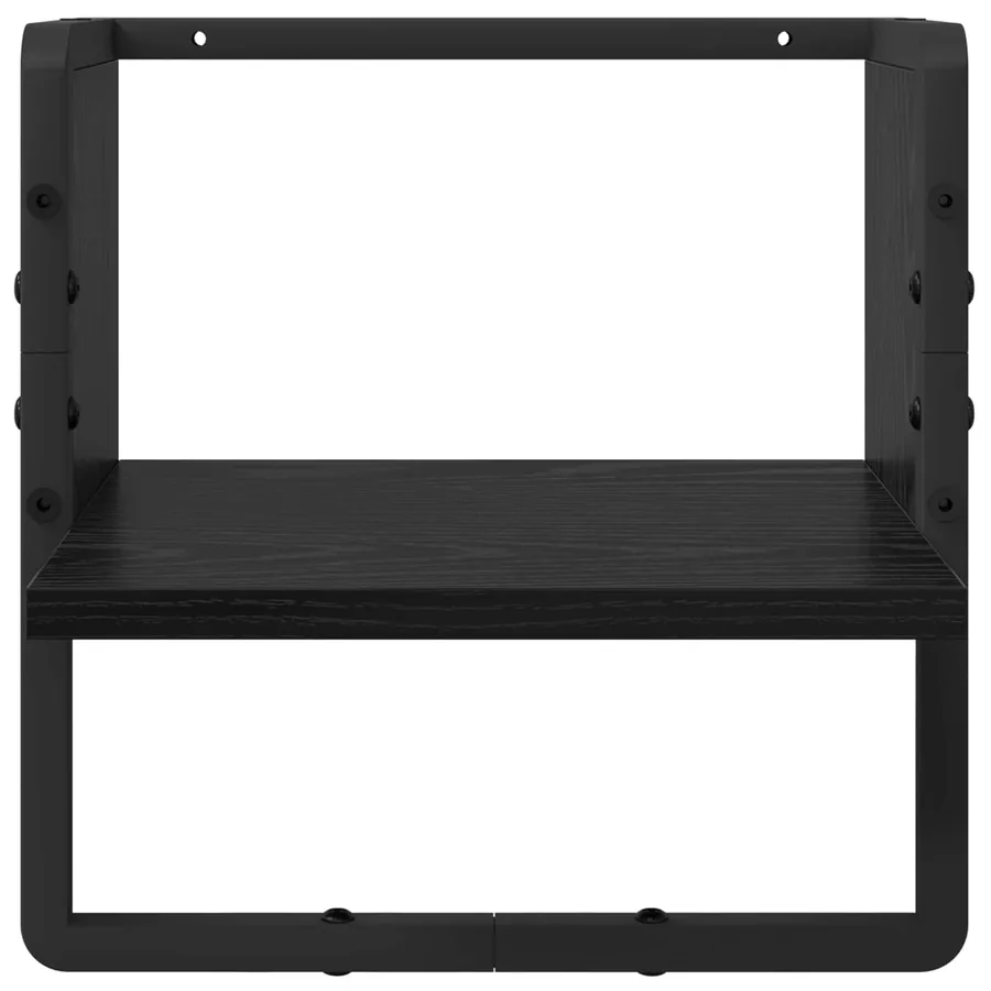 Ensemble d'étagères murales 6 pcs Chêne noir 100 x 25 x 30 cm - 13