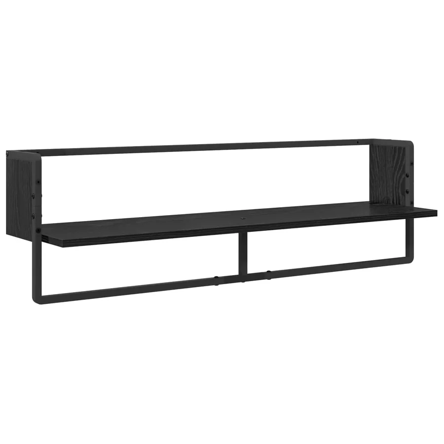 Ensemble d'étagères murales 6 pcs Chêne noir 100 x 25 x 30 cm - 9
