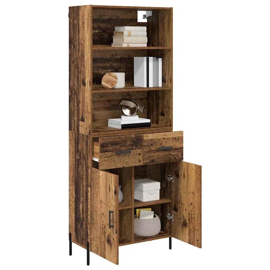 Haut Armoire Bois Ancien 69,5 x 32,5 x 180 cm Bois d'ingénierie - 3