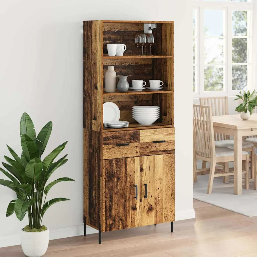 Haut Armoire Bois Ancien 69,5 x 32,5 x 180 cm Bois d'ingénierie - 4