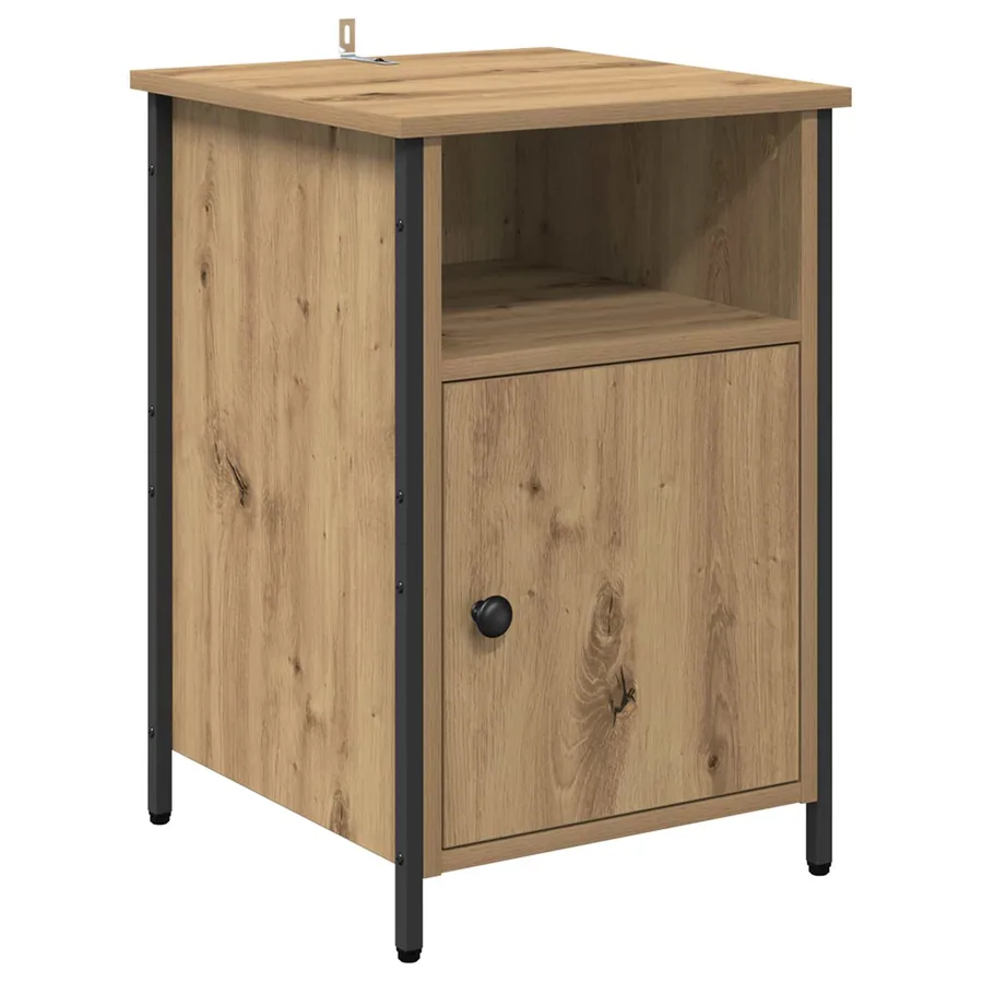 Cabinet de chevet Chêne artisanal 40 x 42 x 60 cm - 2