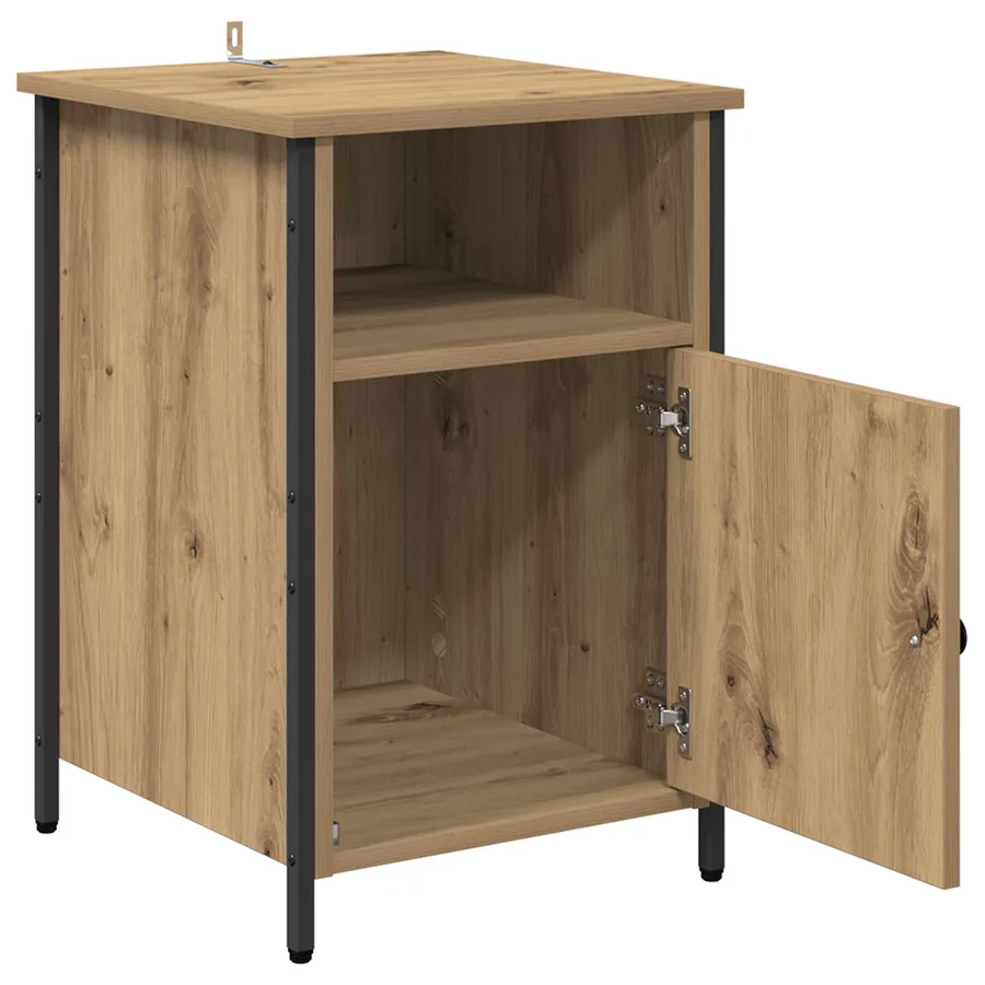 Cabinet de chevet Chêne artisanal 40 x 42 x 60 cm - 5