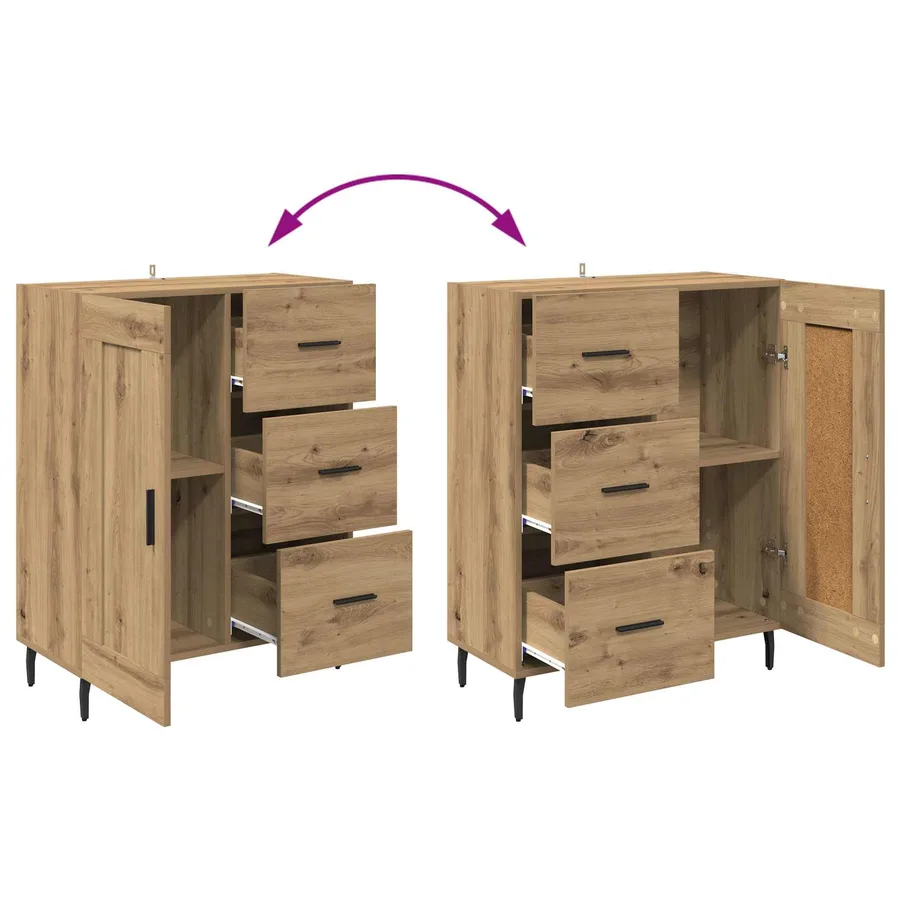 Buffet Chêne artisanal 69,5 x 34 x 90 cm - 8