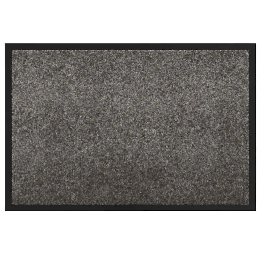 Tapis de porte Gris clair 60 x 40 x 1.2 cm Tissu en teddy - 2