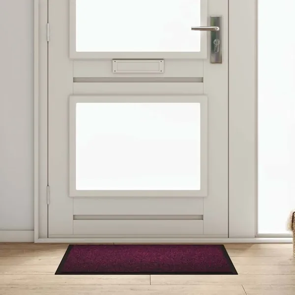 Tapis de porte Bordeaux 60 x 40 x 1.2 cm Tissu en teddy