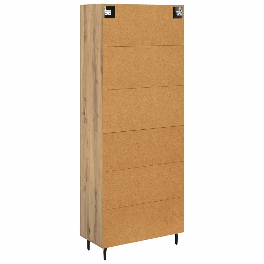 Haut Armoire 2 pcs Chêne artisanal 69,5 x 34 x 180 cm - 8
