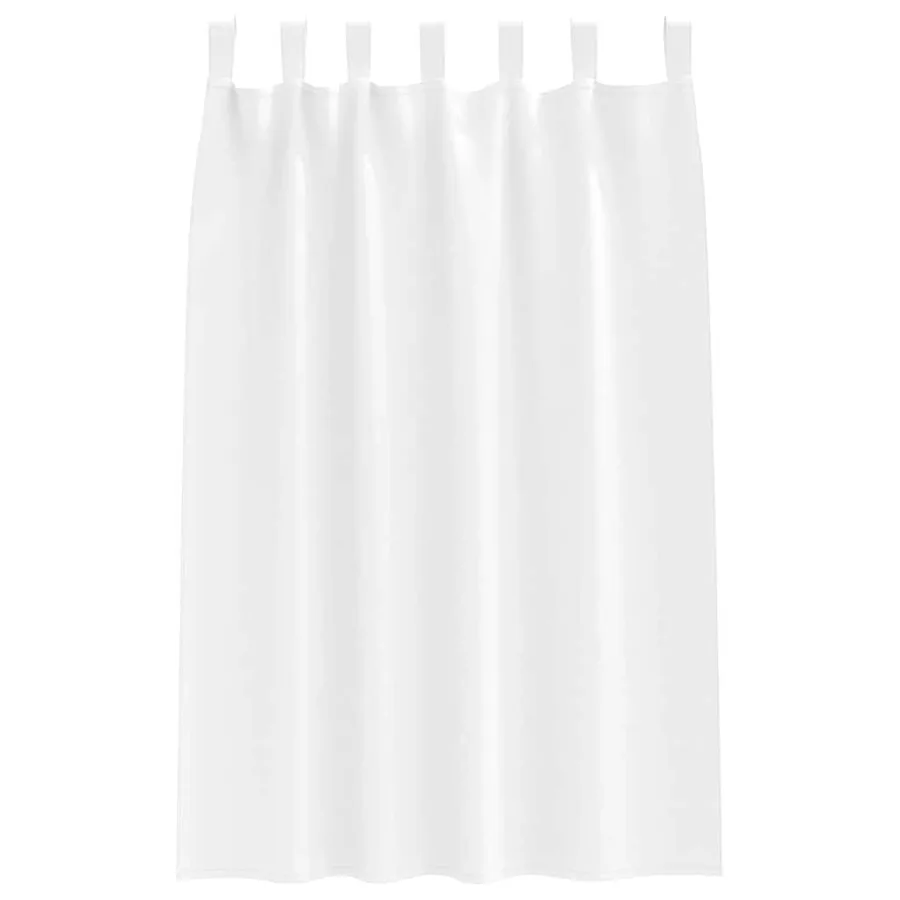 Rideaux occultants avec anneaux 2 pcs Blanc pur 175 x 140 cm - 4