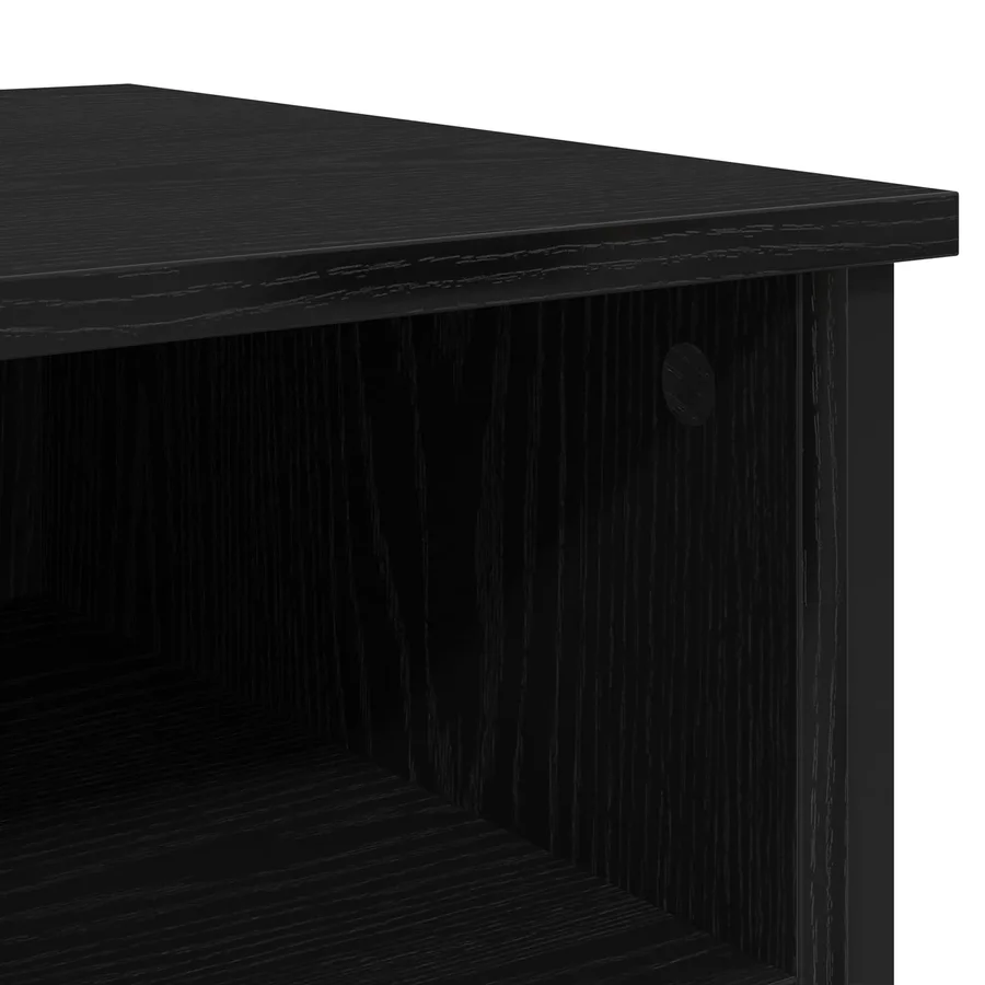 Cabinet de chevet Chêne noir 40 x 42 x 60 cm Bois d'ingénierie - 10