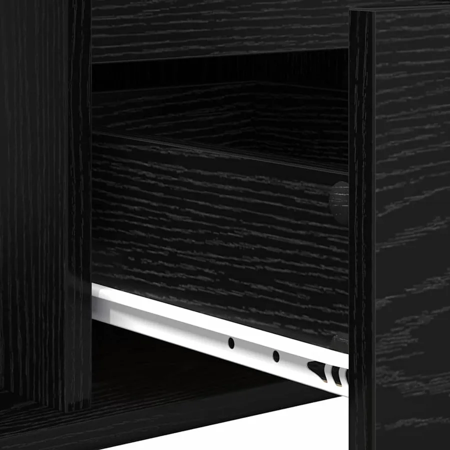 Table basse Chêne noir 90 x 50 x 26,5 cm Bois d'ingénierie - 10