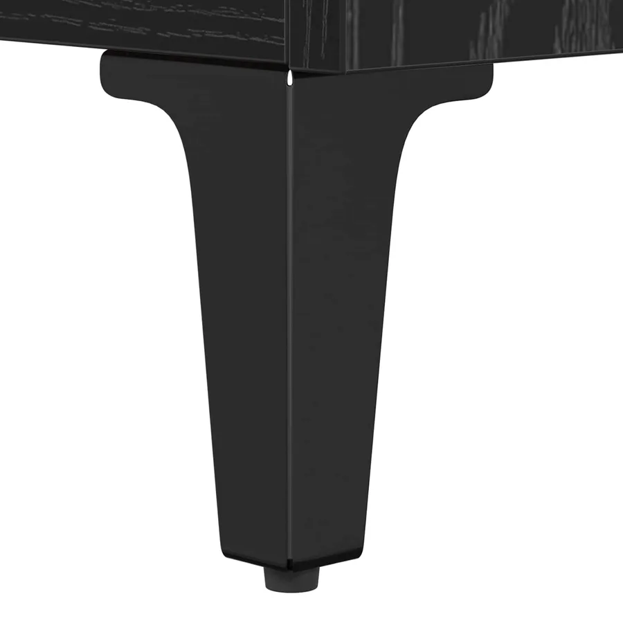 Armoire d'évier avec étagère Chêne noir 80 x 33 x 60 cm - 9