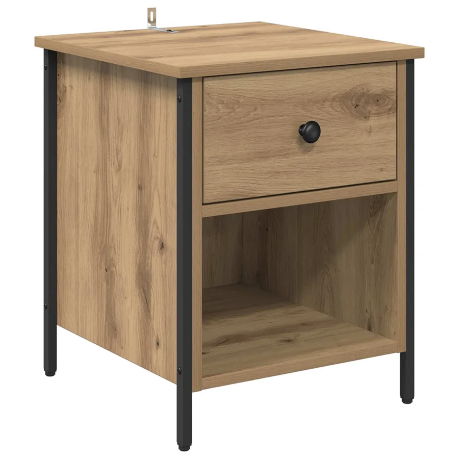 Cabinet de chevet Chêne artisanal 40 x 42 x 50 cm - 2