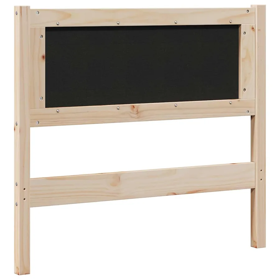 Tête de lit capitonnée Marron 120 cm Pin massif - 6