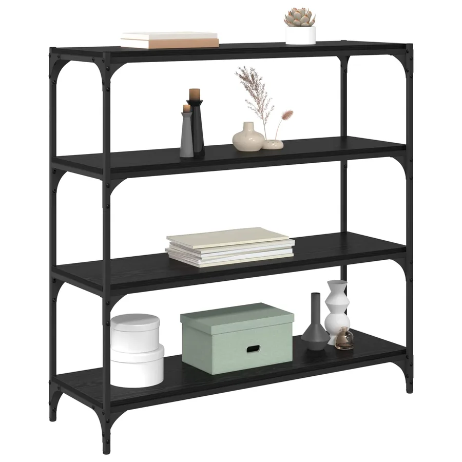 Bibliothèque Chêne noir 100 x 33 x 100 cm - 3