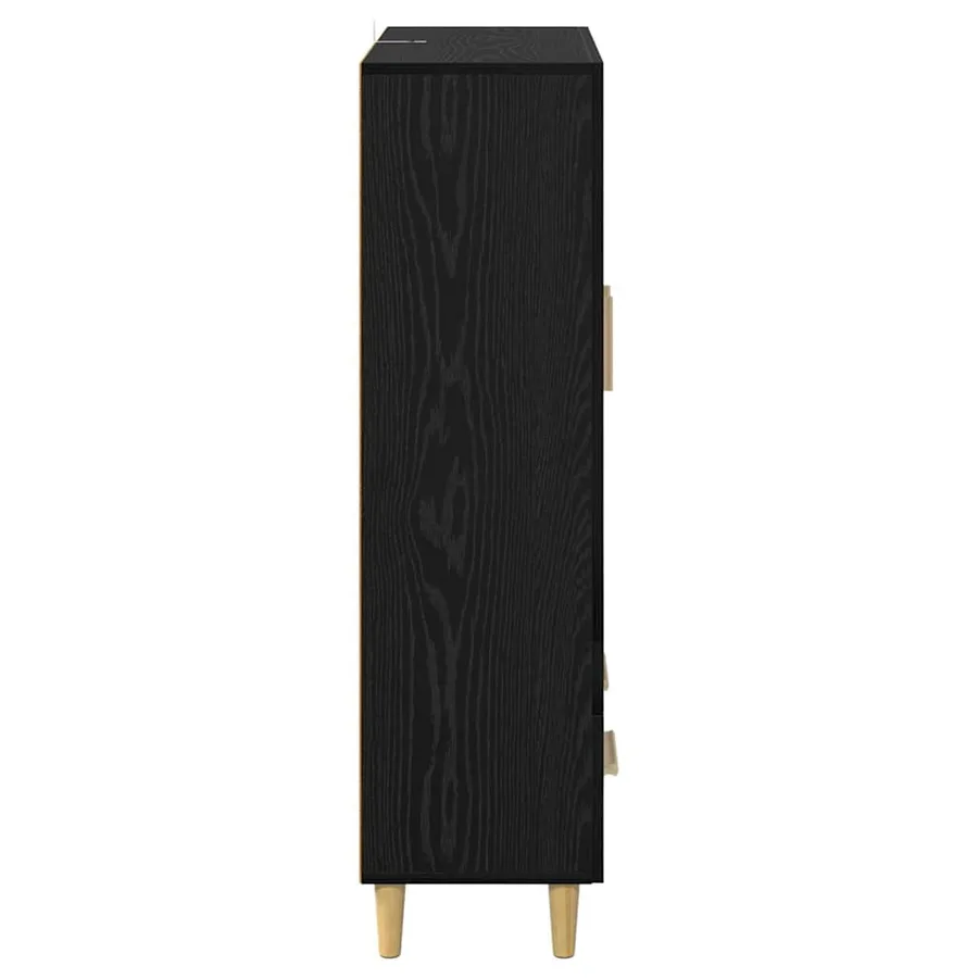 Haut Armoire Chêne noir 70 x 31 x 115 cm Bois d'ingénierie - 7