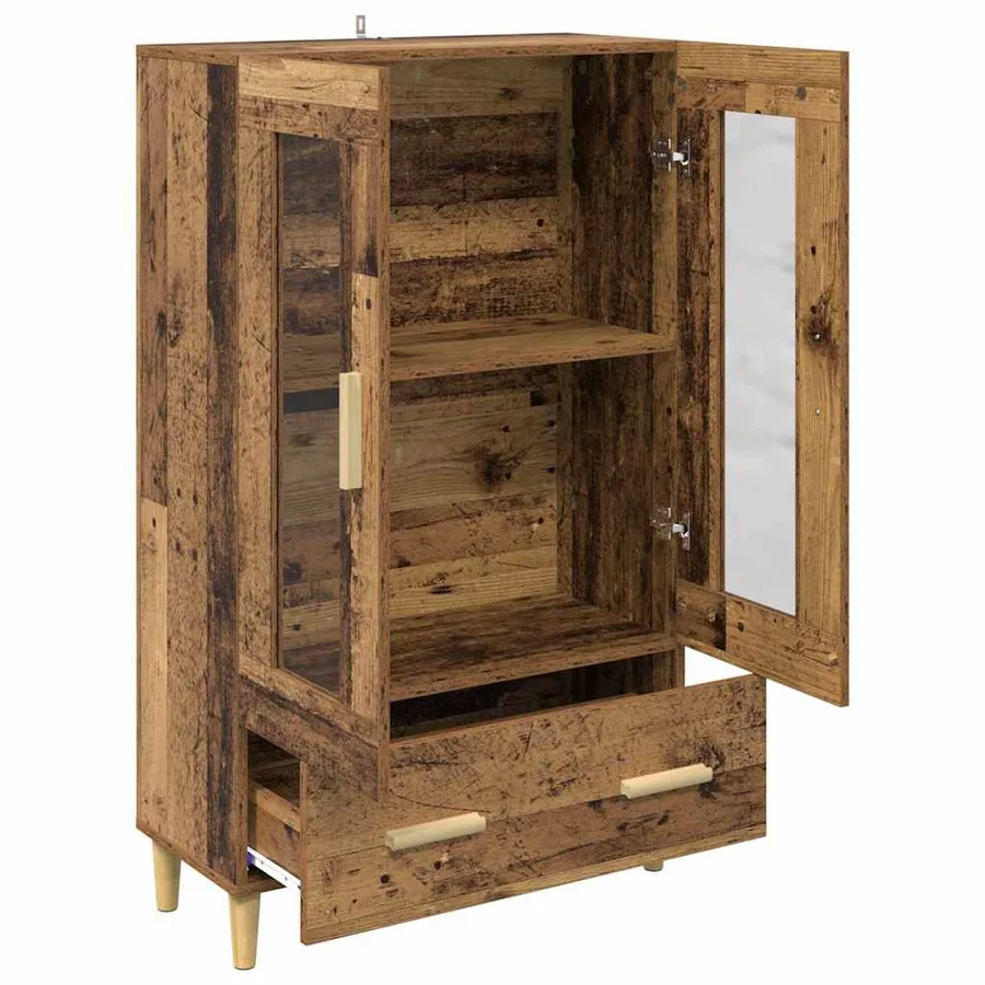 Haut Armoire Bois Ancien 70 x 31 x 115 cm Bois d'ingénierie - 5