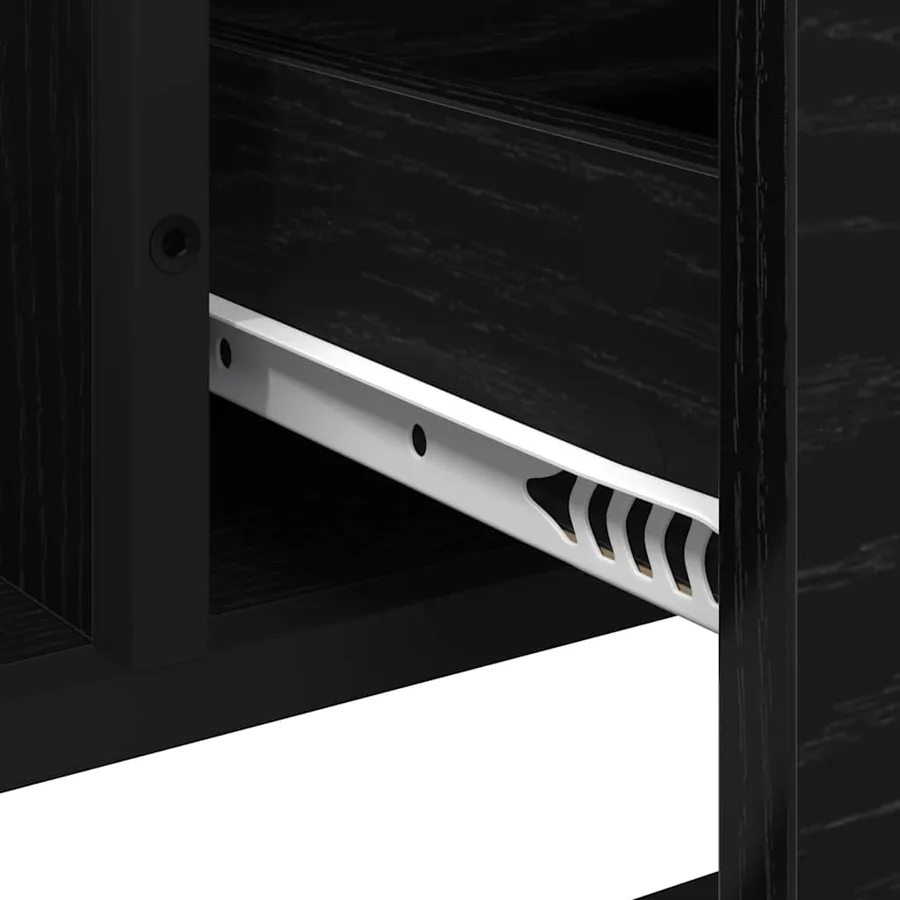 Cabinet de salle de bain avec tiroir Chêne noir 65 x 33 x 60 cm - 12