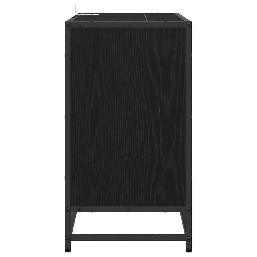 Cabinet de salle de bain avec tiroir Chêne noir 65 x 33 x 60 cm - 7