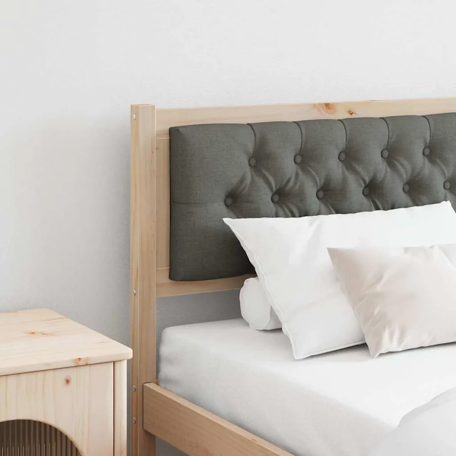 Tête de lit marron et gris foncé 160 cm Bois massif en pin