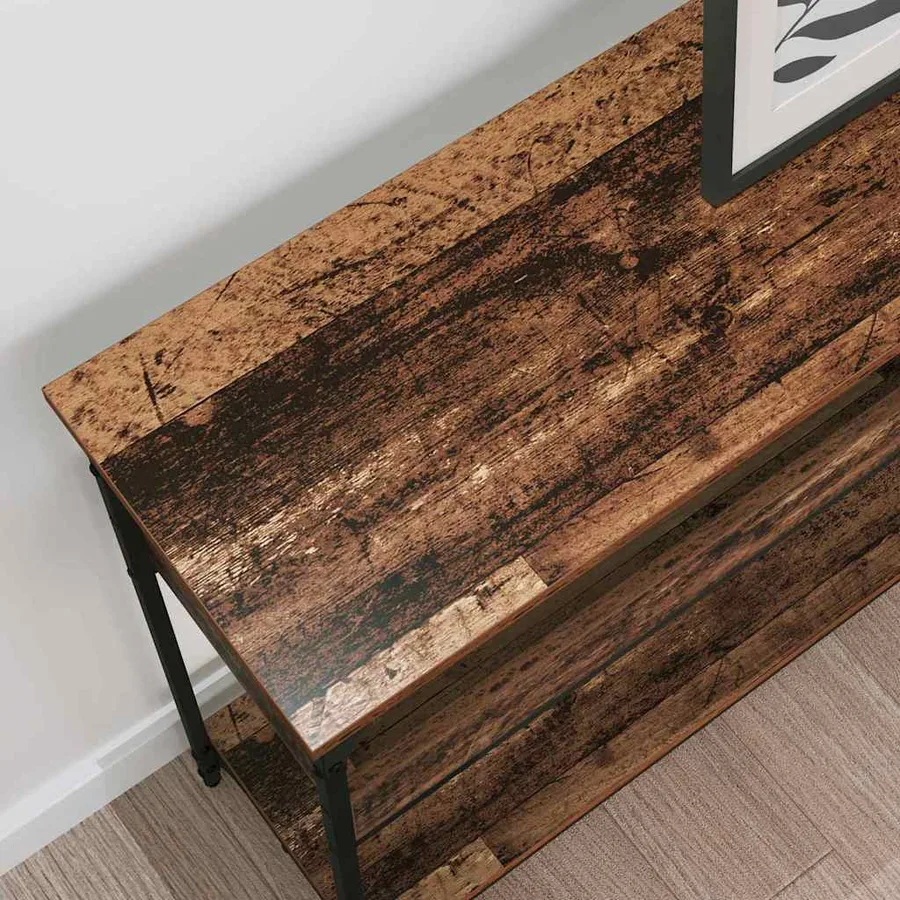 Table console Bois ancien 100 x 29 x 75 cm Bois d'ingénierie - 4