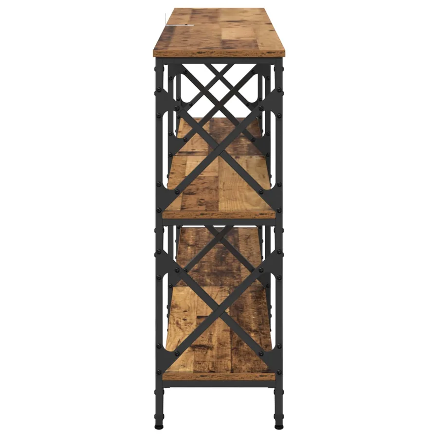Table console Bois ancien 156 x 28 x 80,5 cm Bois d'ingénierie - 6