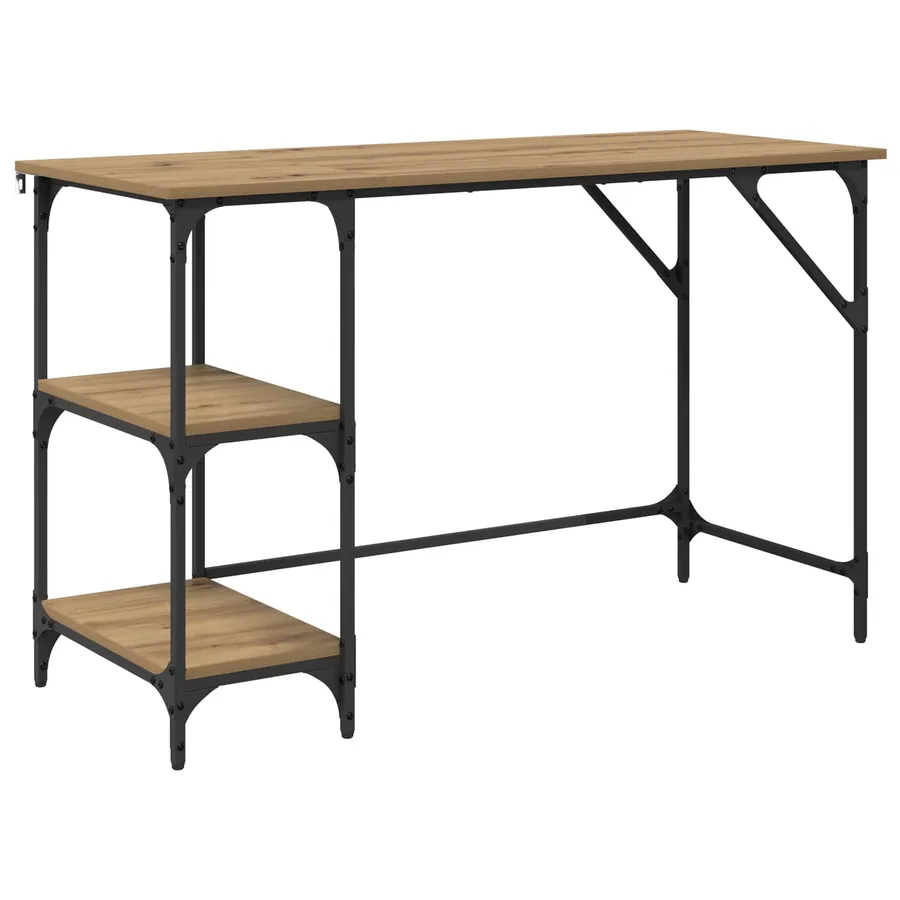 Bureau Chêne artisanal 120 x 50 x 75 cm Bois d'ingénierie - 2