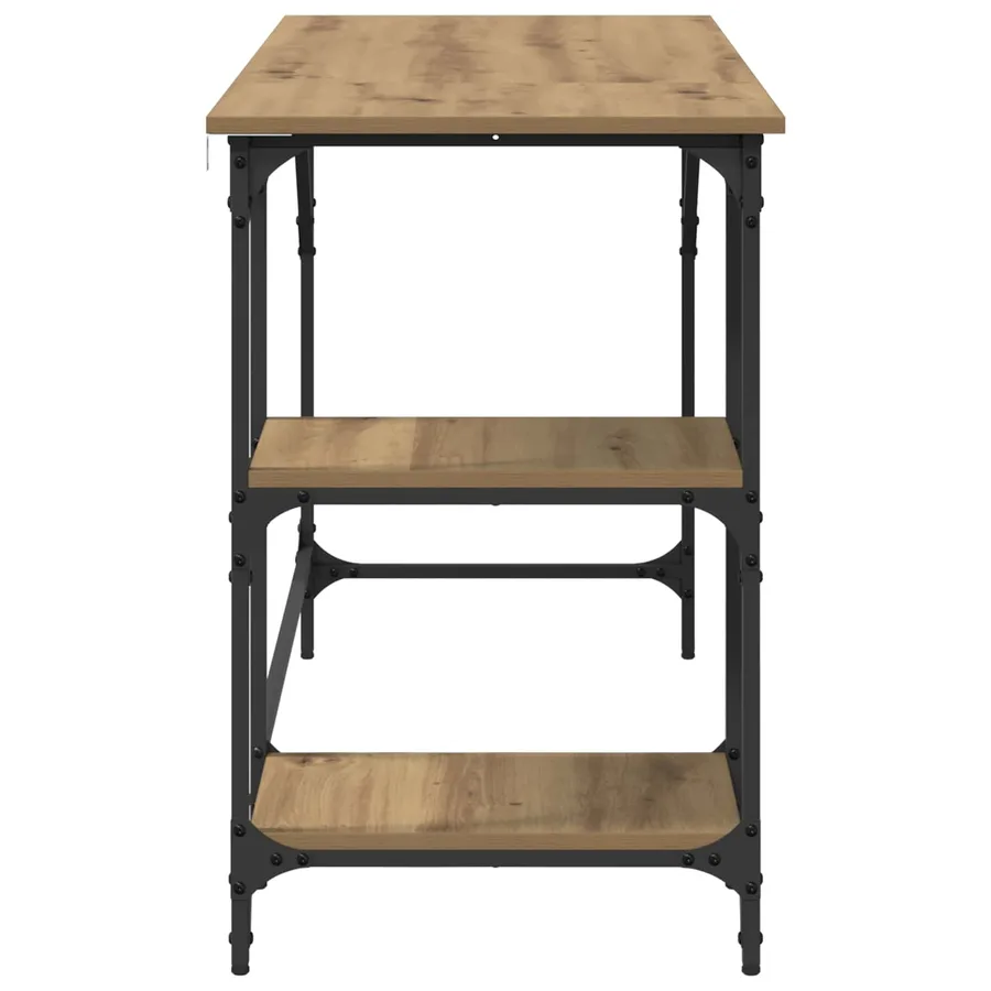 Bureau Chêne artisanal 120 x 50 x 75 cm Bois d'ingénierie - 6