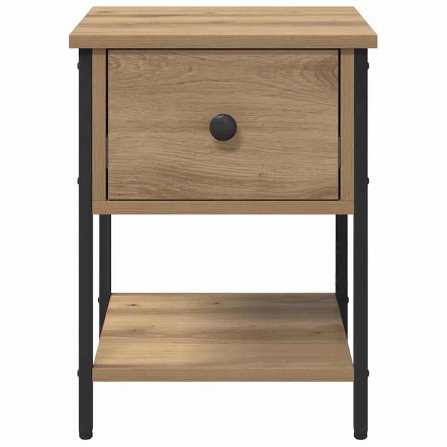 Table de chevet 2 pc Chêne artisanal 34 x 35,5 x 45 cm - 7