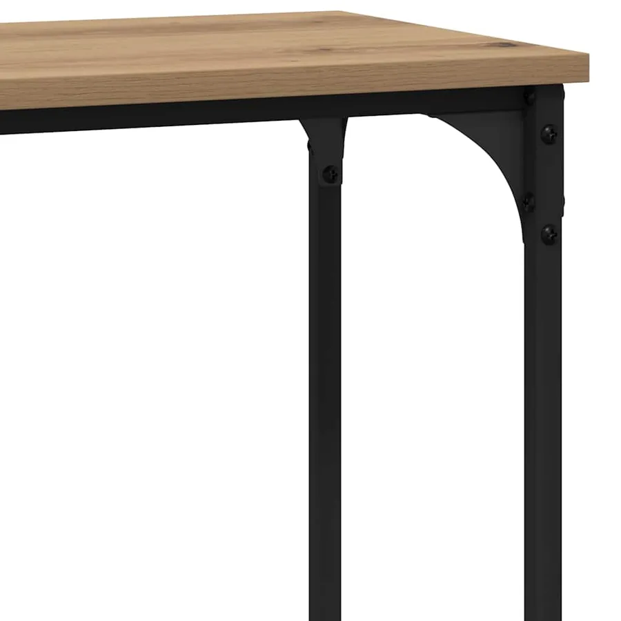 Table console chêne artisanal 75 x 30.5 x 75 cm - 9