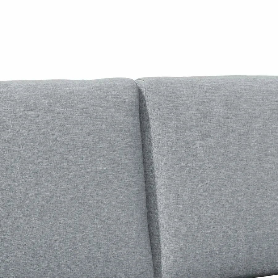 Tête de lit capitonnée Gris clair 135 cm Pin massif - 7