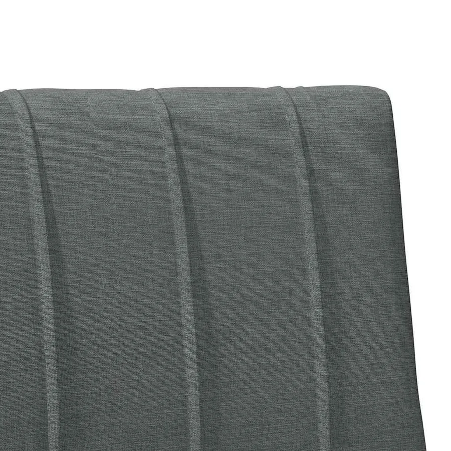 Tête de lit capitonnée Gris foncé 75 cm Pin massif - 7