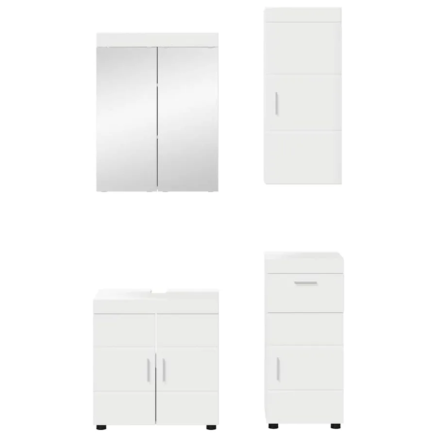 Ensemble de mobilier de salle de bain TULUM 4 pcs Blanc - 7