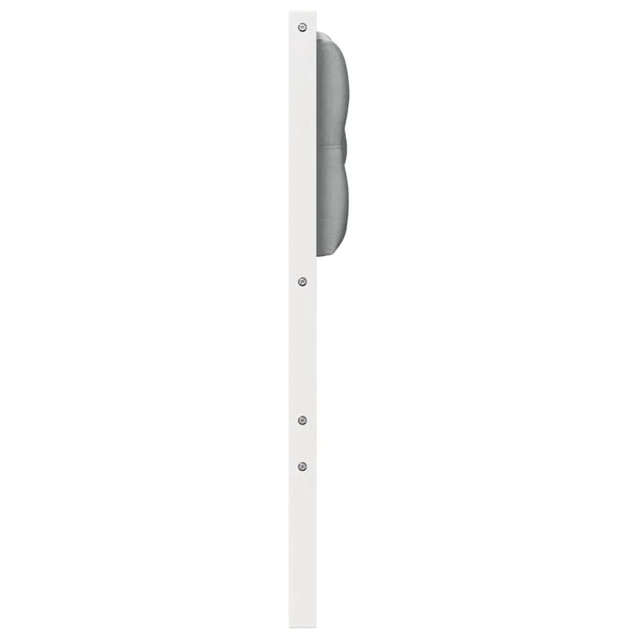Tête de lit Autre Blanc et gris clair 100 cm Bois massif en pin - 5