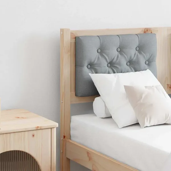 Tête de lit Marron et gris clair 135 cm Bois massif en pin
