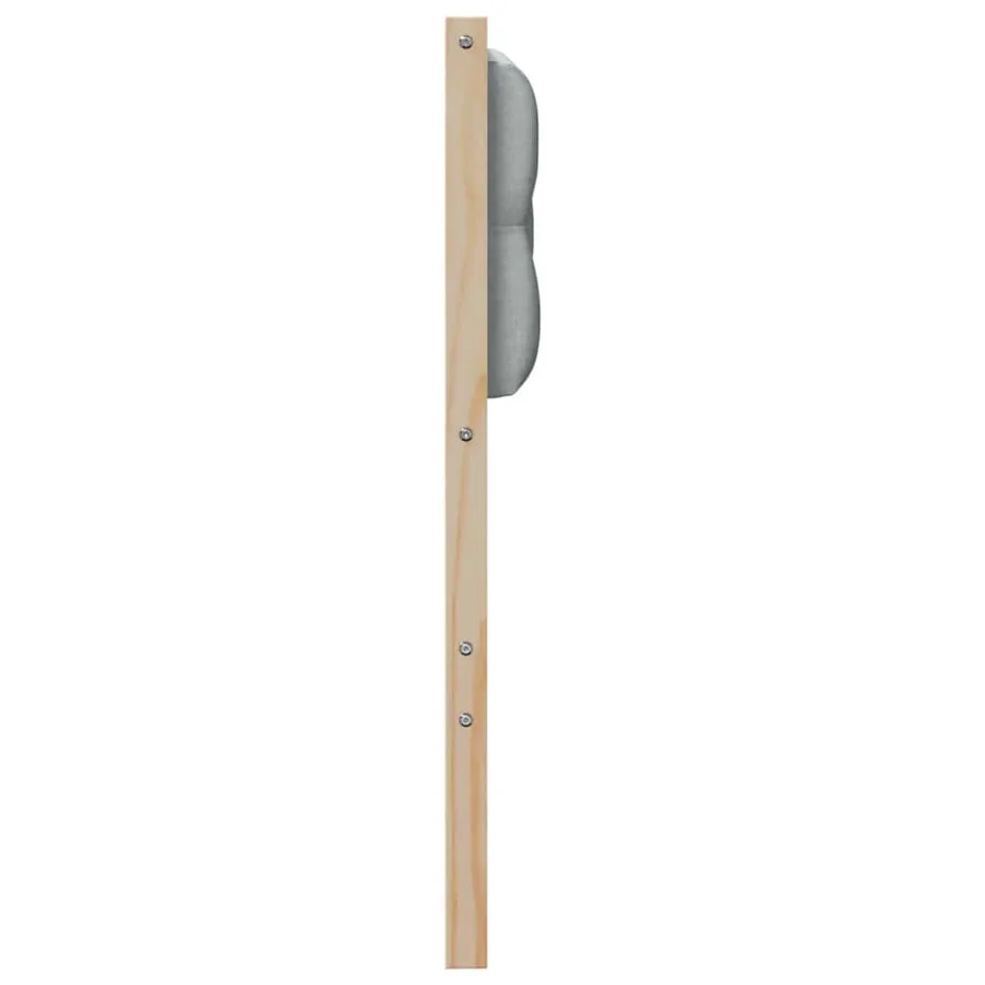 Tête de lit Marron et gris clair 135 cm Bois massif en pin - 5