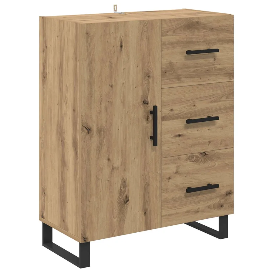 Haut Armoire 2 pcs Chêne artisanal 69,5 x 34 x 180 cm - 6