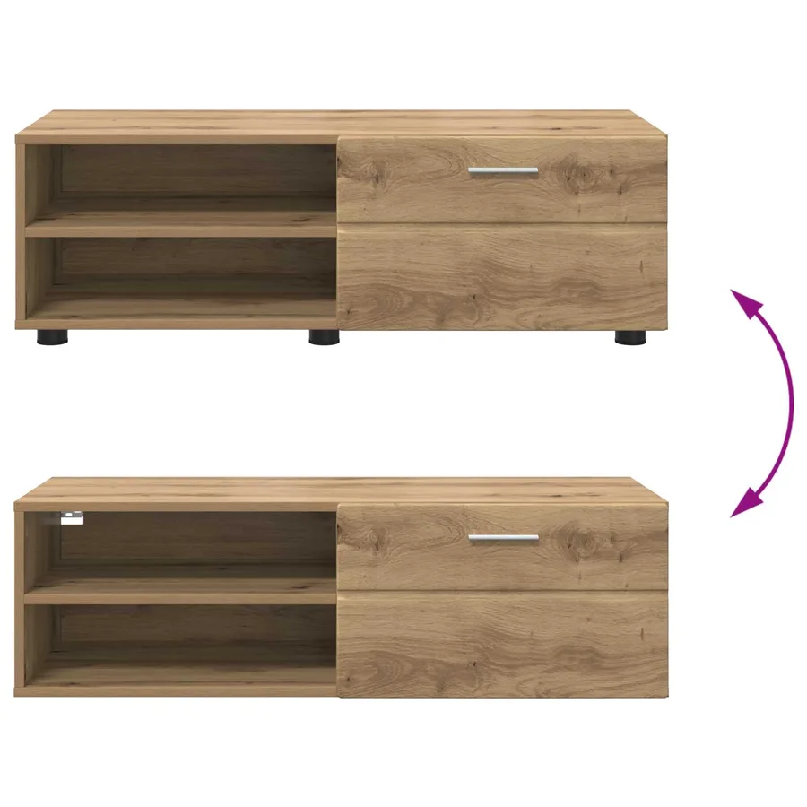 Cabinet en Bois 100,5 x 39 x 30 cm Chêne artisanal - 11