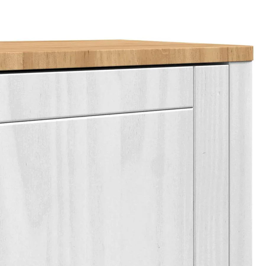 Buffet FLORO Blanc 70 x 30 x 70,5 cm Bois de Pin Massif - 10