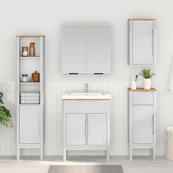 Armoire murale de salle de bain FLORO Blanc 35 x 30 x 60 cm