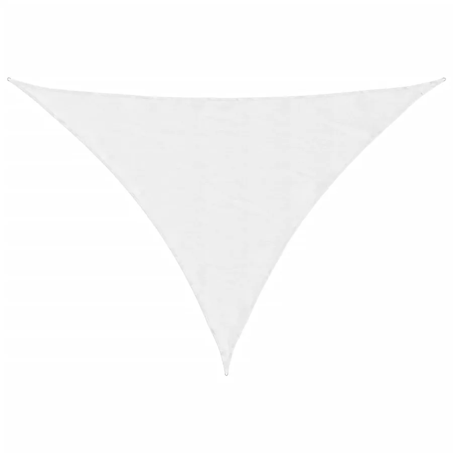 Voile de parasol tissu oxford triangulaire 3x4x5 m blanc - 2